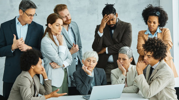 Group of business people mixed race and mixed gender