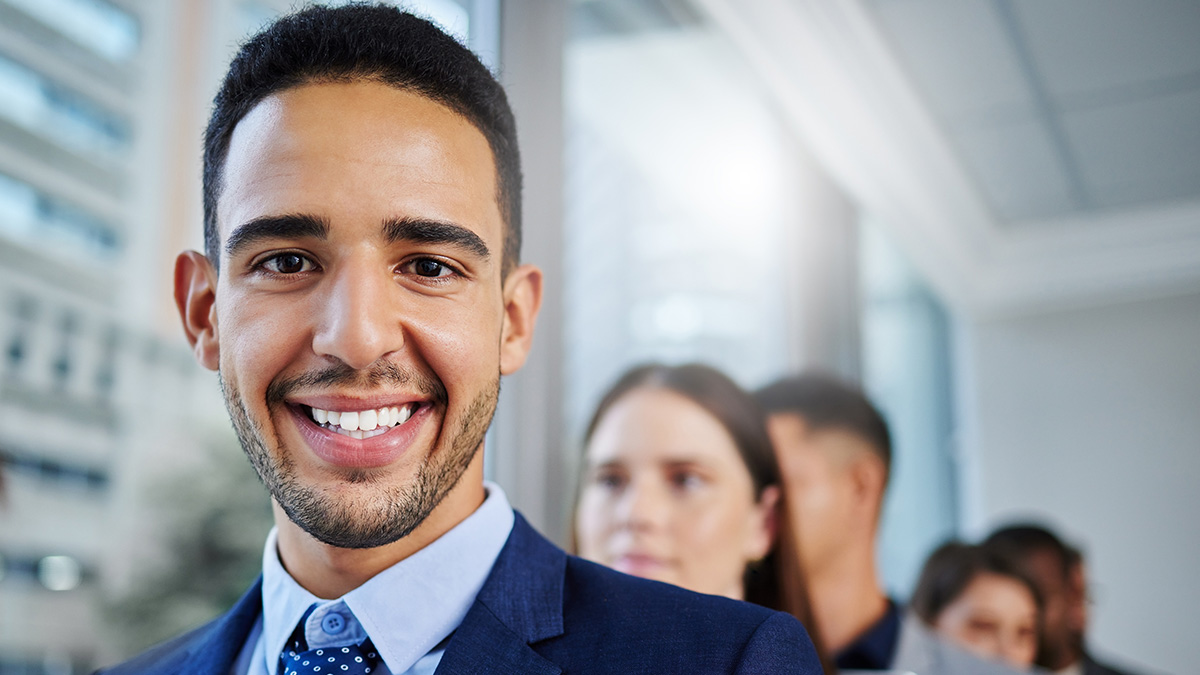 Smiling businessman