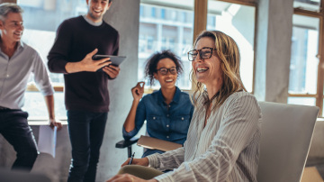 Group of business people mixed race and mixed gender